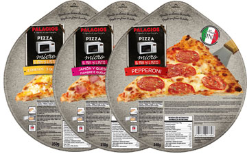 Pizzas surgeles format - 25 cm micro