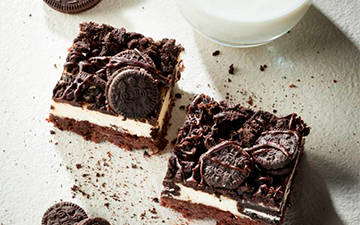 Brownie cheesecake aux oreo 