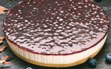 Cheesecake myrtilles 